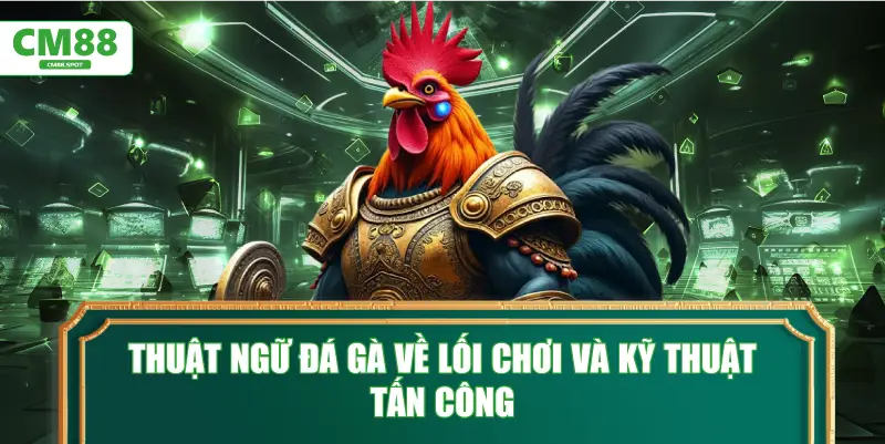 Thuật ngữ đá gà về lối chơi và kỹ thuật tấn công